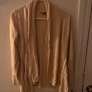 Belldini Cream Open Front Cardigan